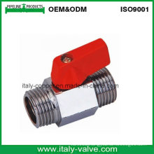 Polishing Plated Brass Male Mini Ball Valve (AV1054)